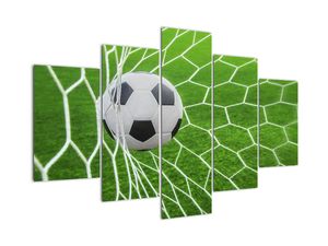Futbalová lopta v sieti - obraz