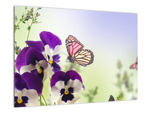 Abstraktný obraz motýľov