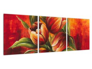 Obraz tulipánov na stenu