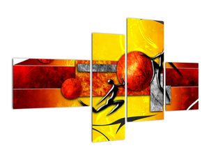 Moderný obraz - gymnasti