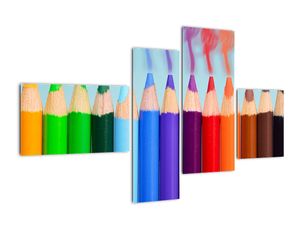 Obraz farebných pasteliek