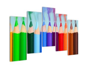 Obraz farebných pasteliek