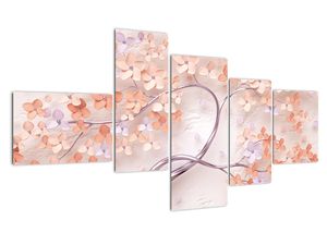 Moderný obraz - kvitnúce strom