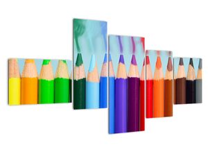Obraz farebných pasteliek