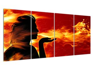 Obraz - žena v ohni