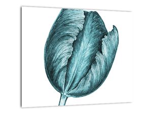Obraz zeleného tulipánu