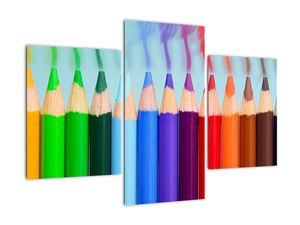 Obraz farebných pasteliek